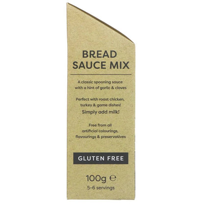 Shropshire Spice Gluten Free Bread Sauce Mix 100g – Side 1 Packaging 