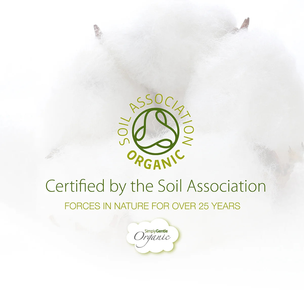 Simply Gentle Organic Baby Wipes 52's certified by the Soil Association