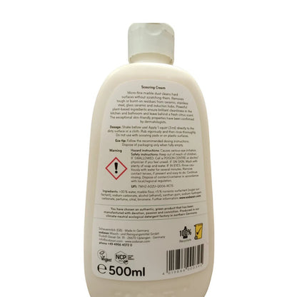 Sodasan Scouring Cream 500ml Back packaging