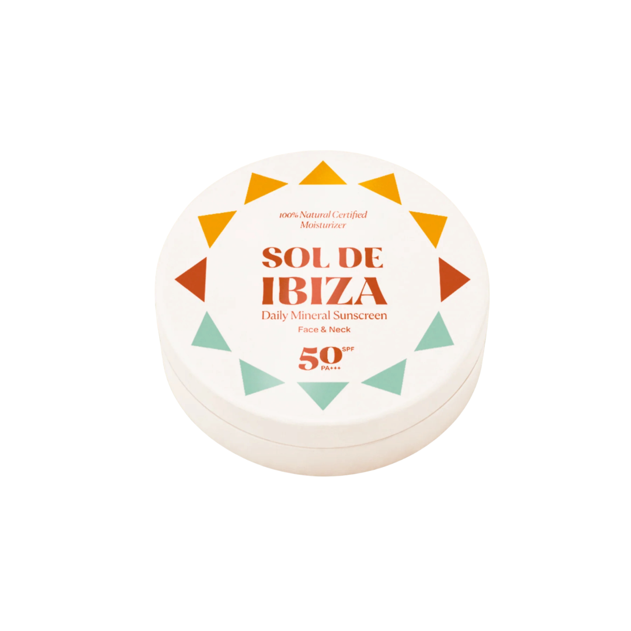Sol De Ibiza Face & Neck Mineral Sunscreen SPF50 front packaging 