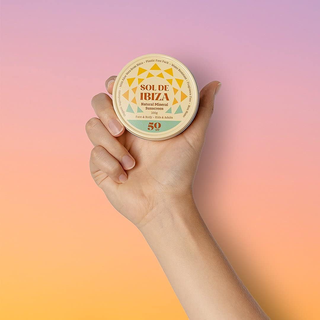 Sol De Ibiza Face & Neck Mineral Sunscreen SPF50 lifestyle image 2