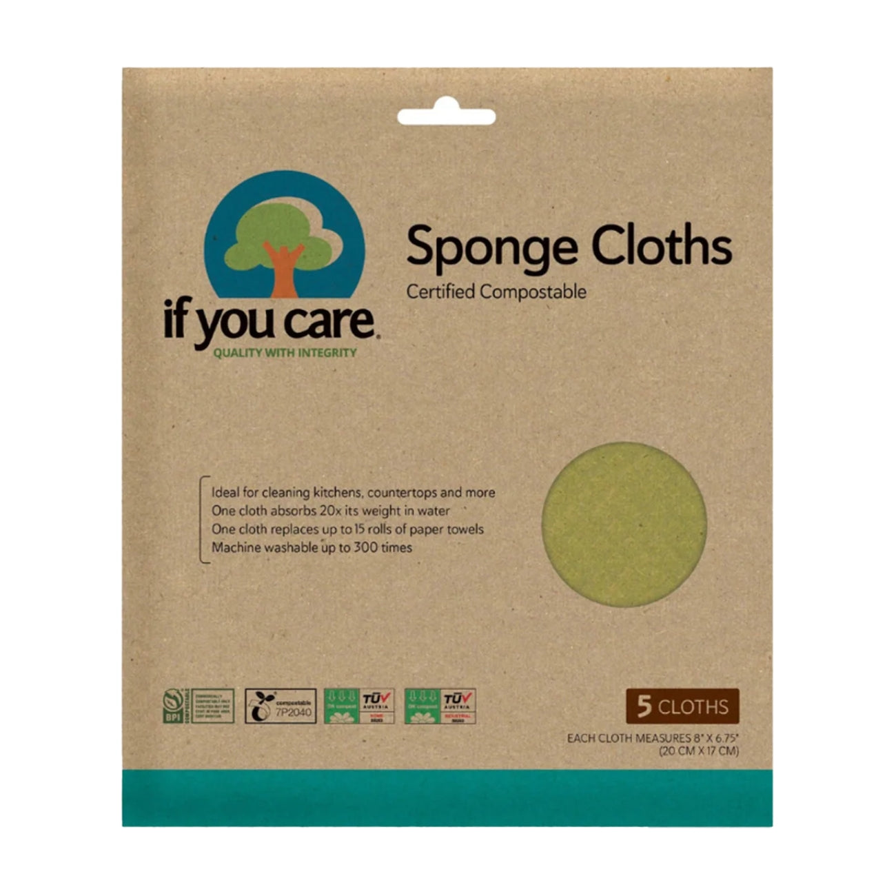 If You Care Sponge Cloths 5 Pack front packaging