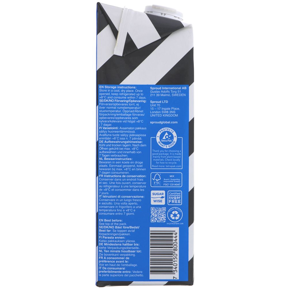 Sproud Pea Protein Milk Alternative 1L side image 3