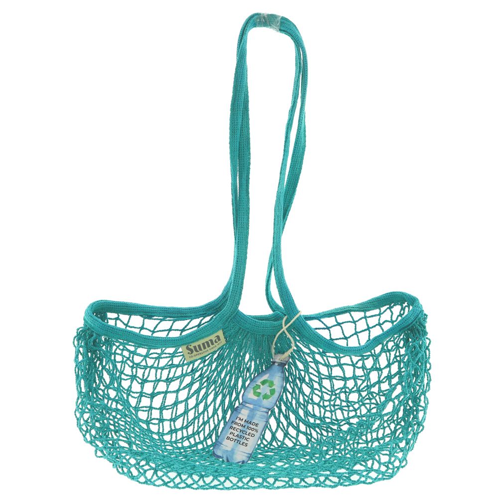 String Bag Large Handles Teal 1 Bag