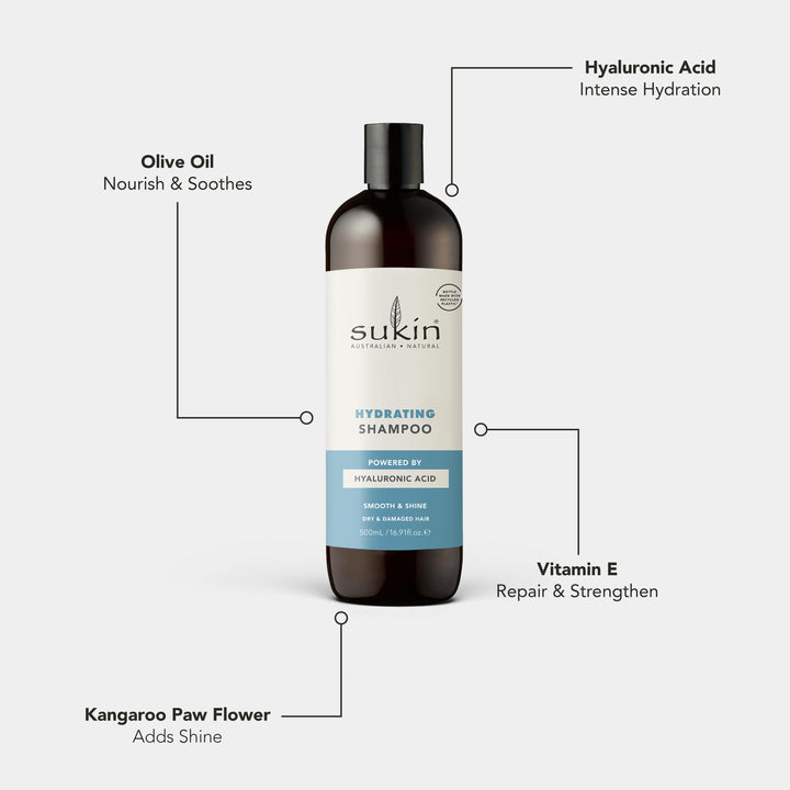 Sukin Hydrating Shampoo 500ml Hyaluronic acid 