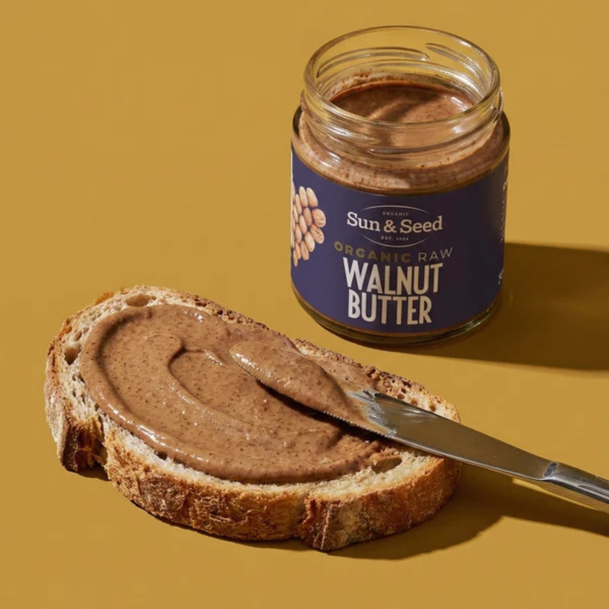 Sun & Seed Raw Organic Walnut Butter 200g lifestyle image