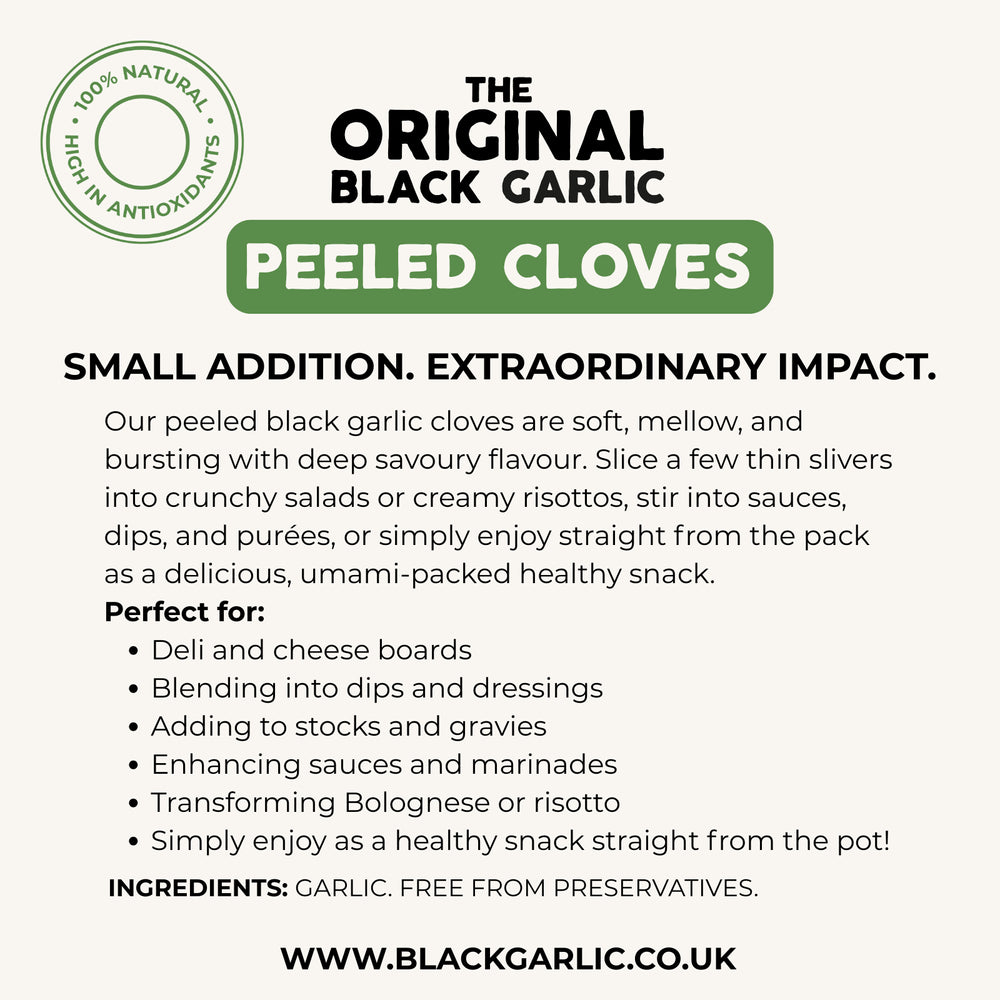 The Original Black Garlic Black Garlic Cloves 50g details