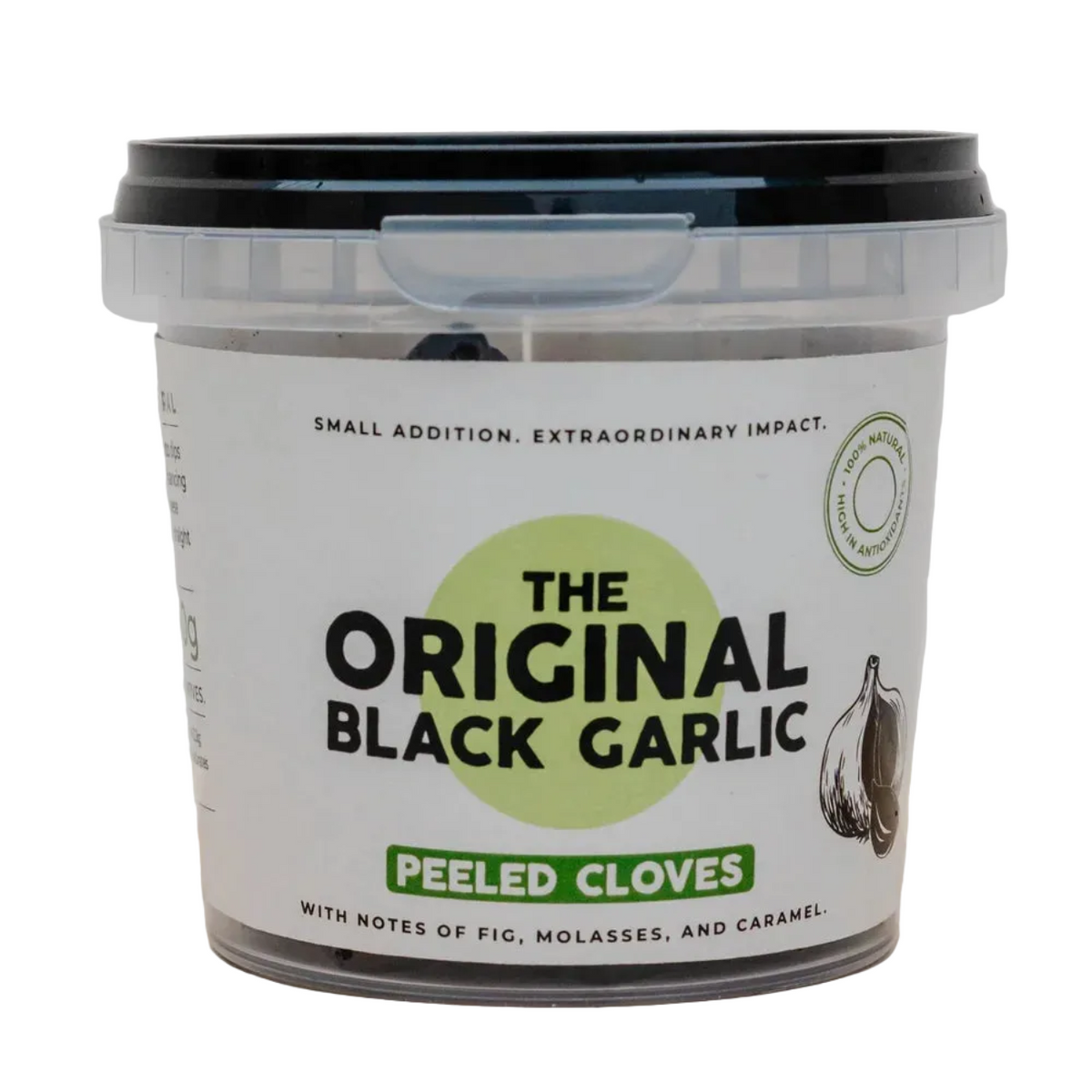 The Original Black Garlic Black Garlic Cloves 50g front packaging