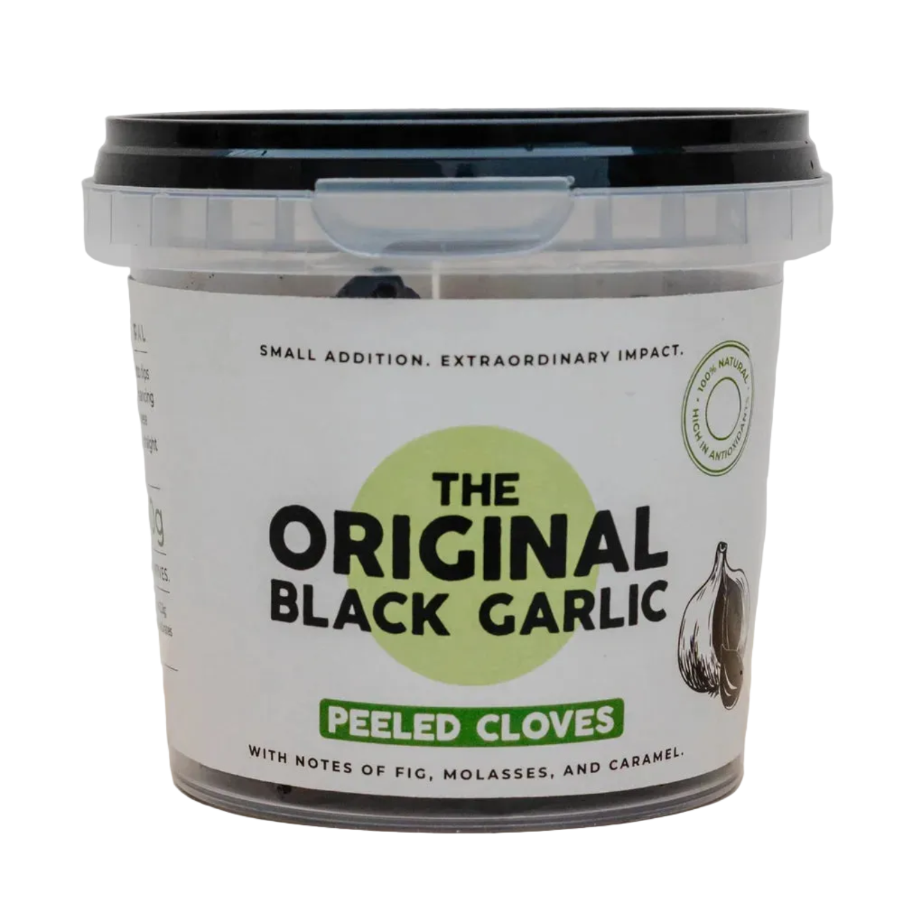 The Original Black Garlic Black Garlic Cloves 50g front packaging