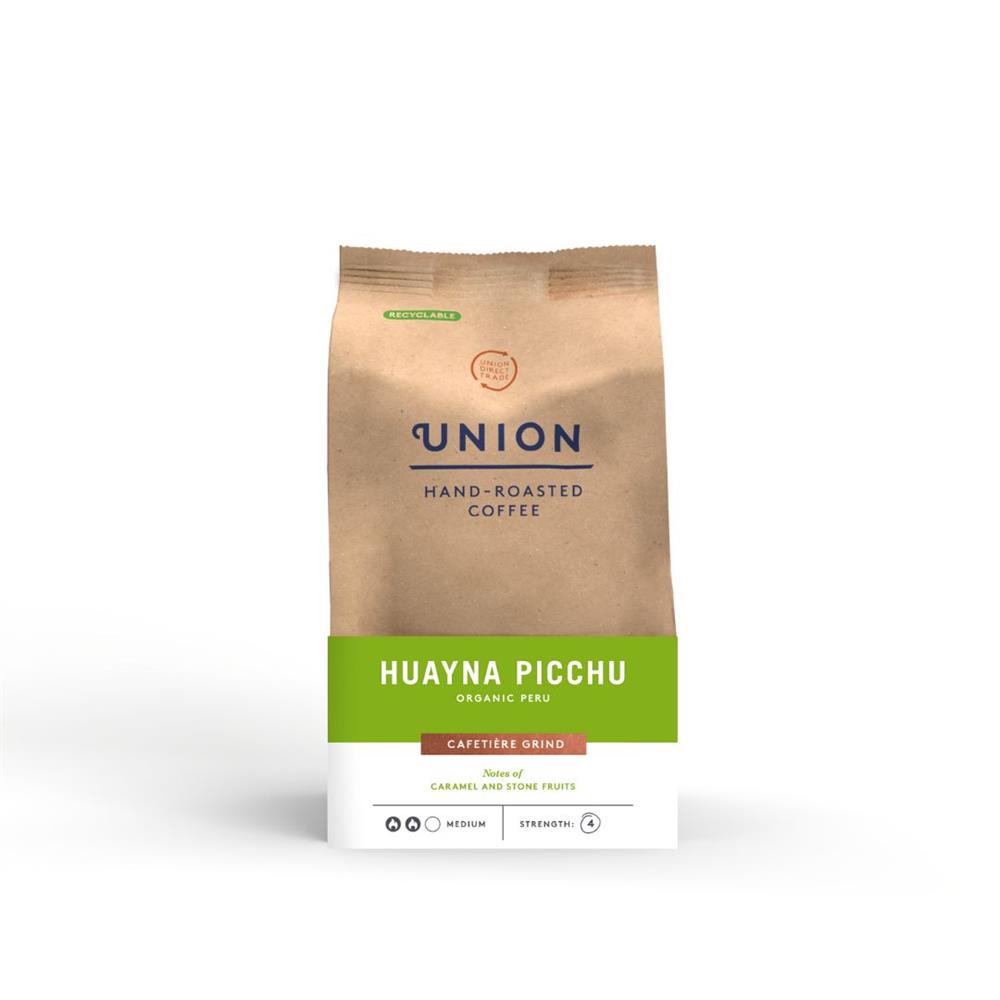 Union Huayna Picchu Single Origin Ground Coffee 200g — organic Peru