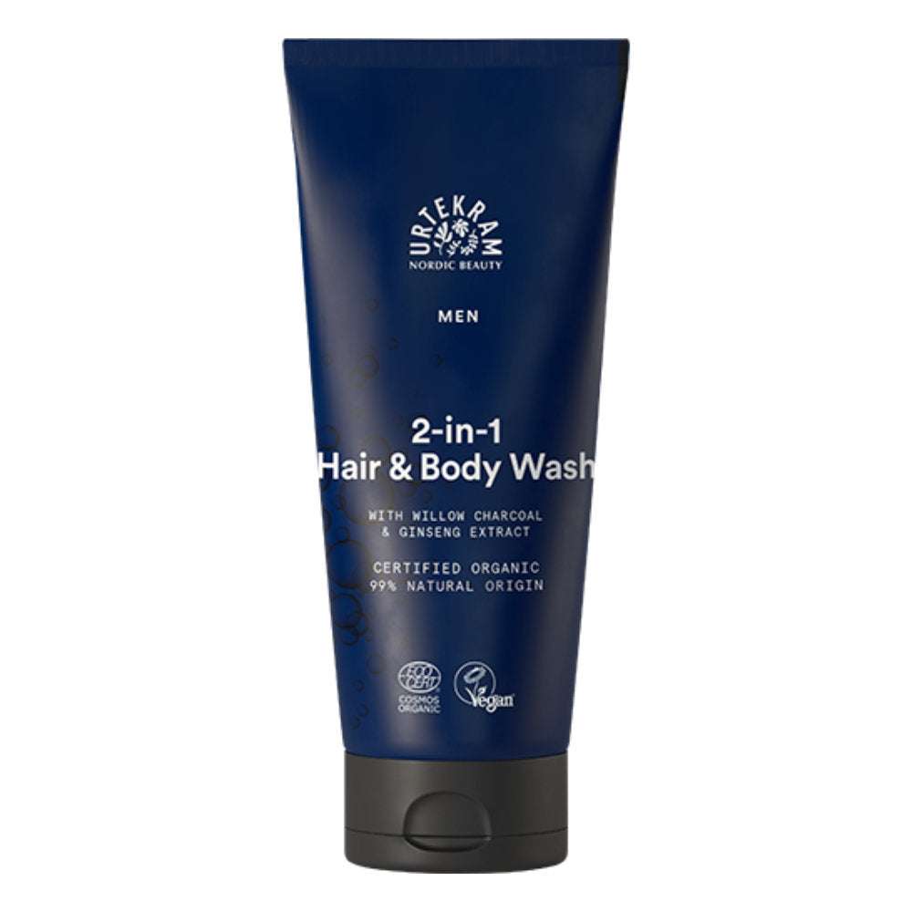 Urtekram Organic Men's 2-in-1 Hair & Body Wash 200ml
