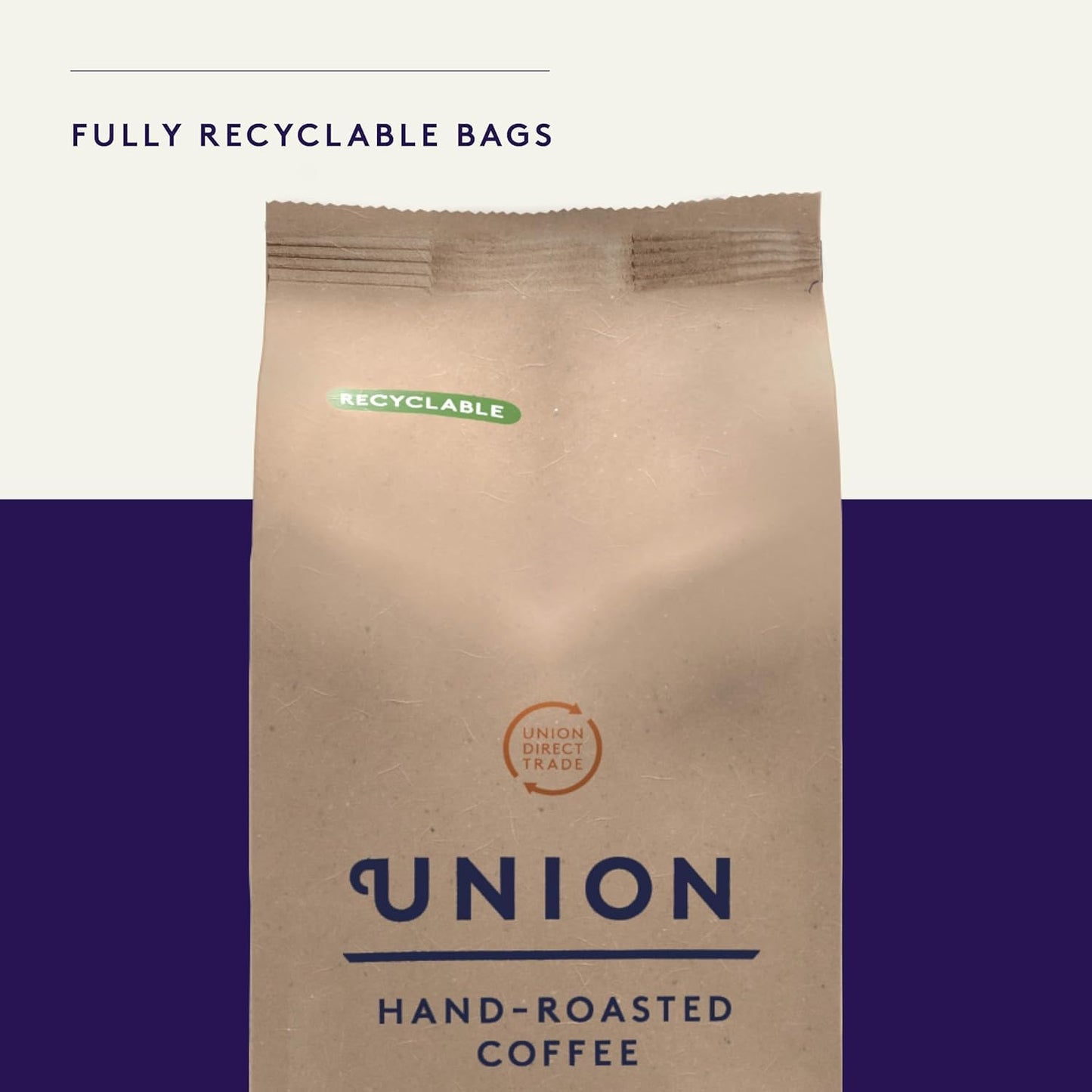 Union Roasted Coffee House Roast Cafetiere Grind 200g recyclable