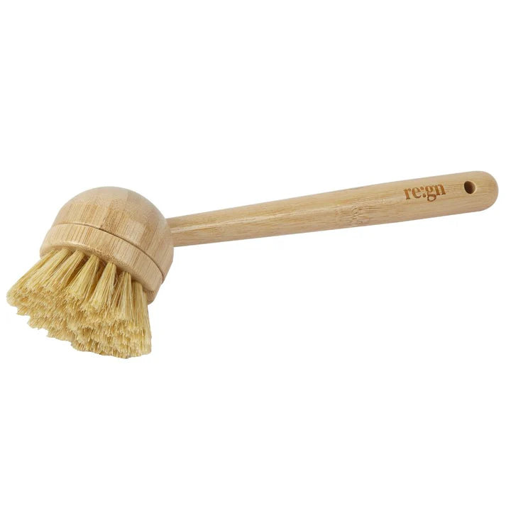 Modular Bamboo Dish Brush/Replacement Head — Sisal & Coconut Bristles