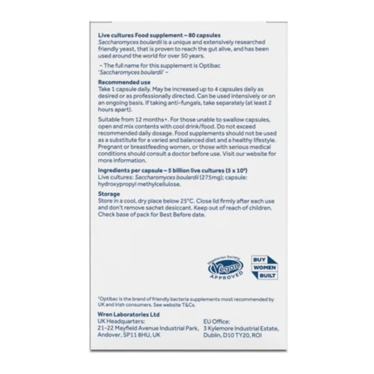 Saccharomyces Boulardii 16 Capsules