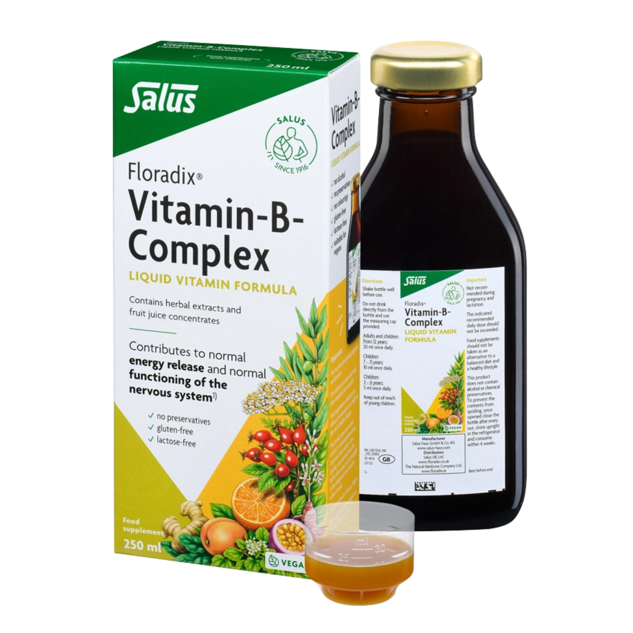 Floradix Vitamin B Complex 250ml front packaging