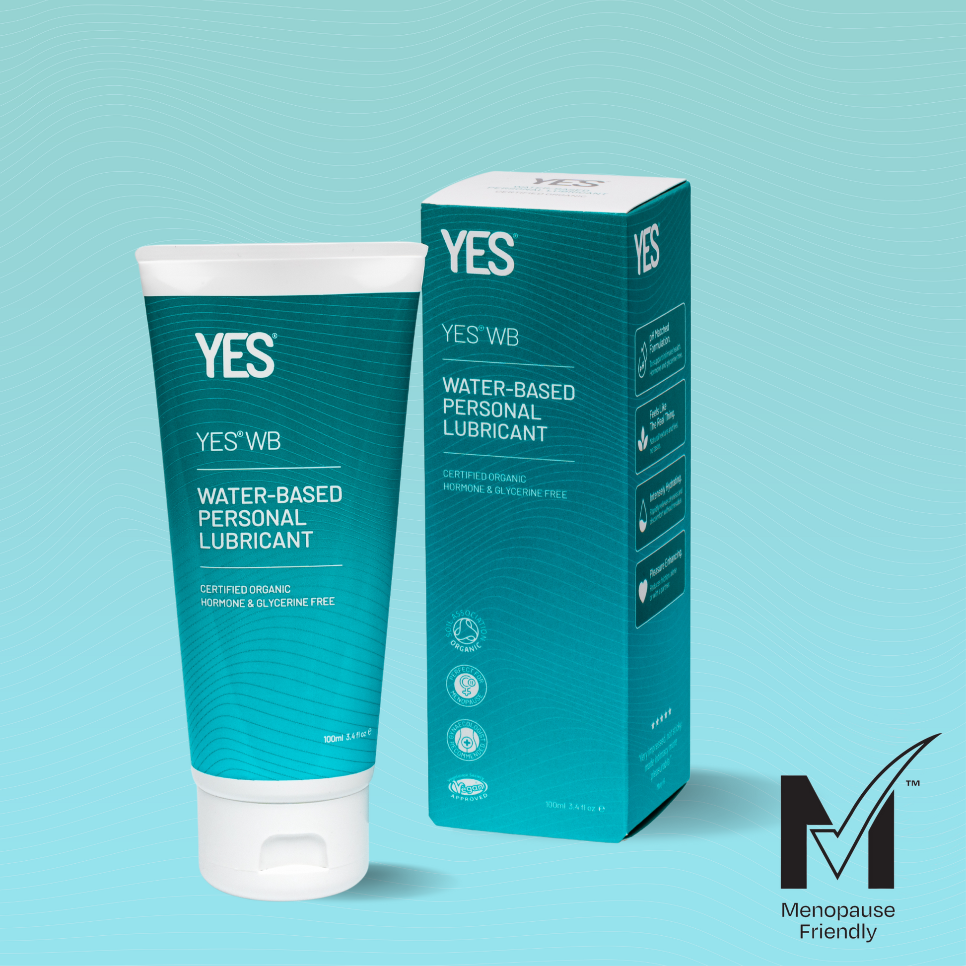 YES WB 100ml water based lubricant tube and carton