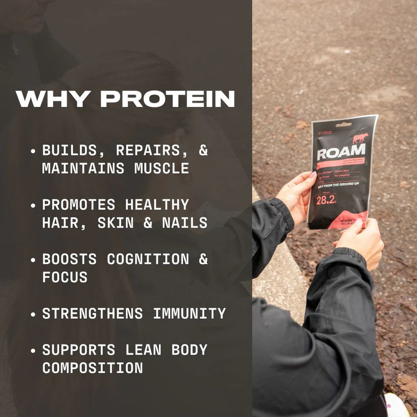 Roam Beef Bites Jalapeño Chilli 70g protein info