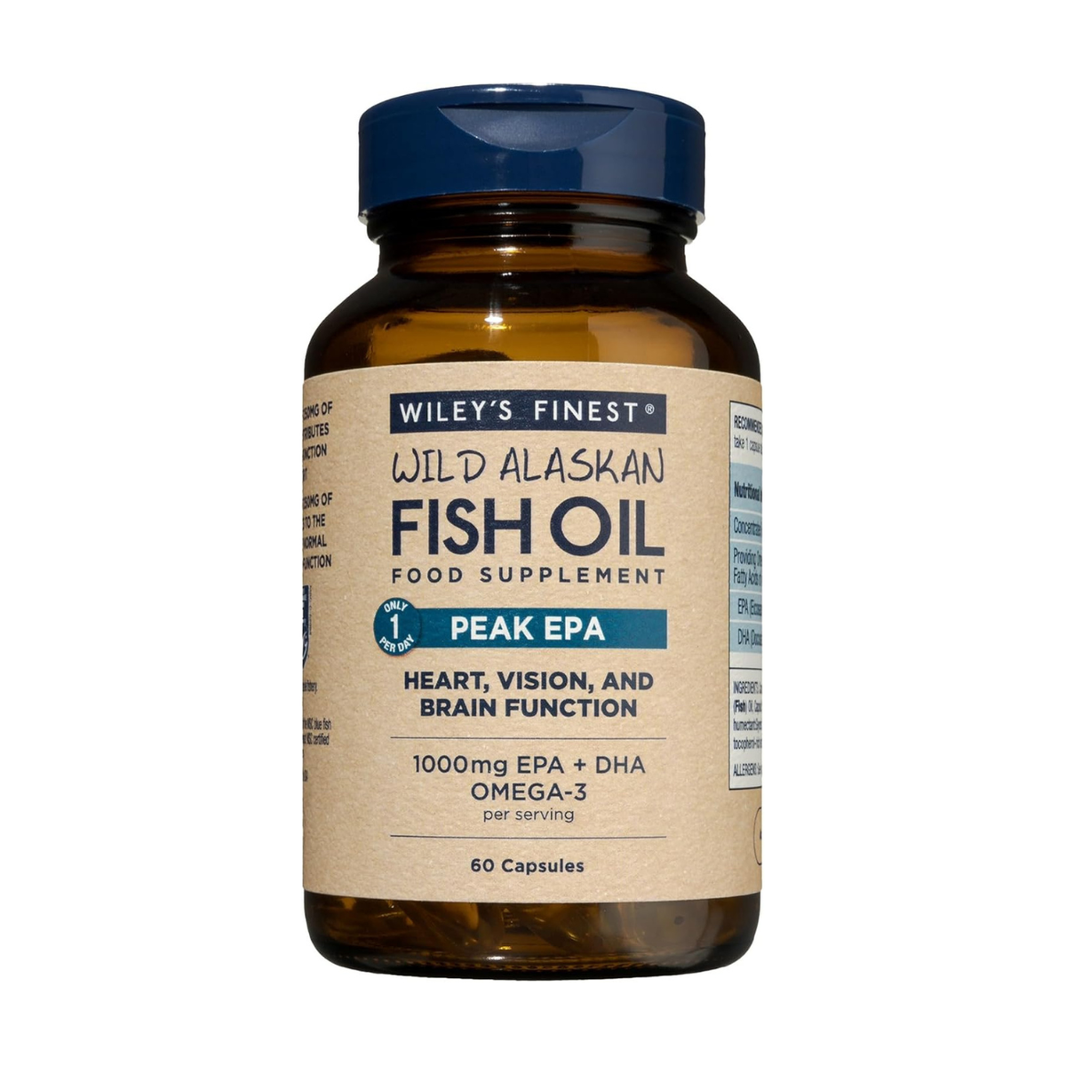 Wiley's Finest Wiley's Finest Wild Alaskan Fish Oil Peak EPA 60 Capsules — 750mg EPA 