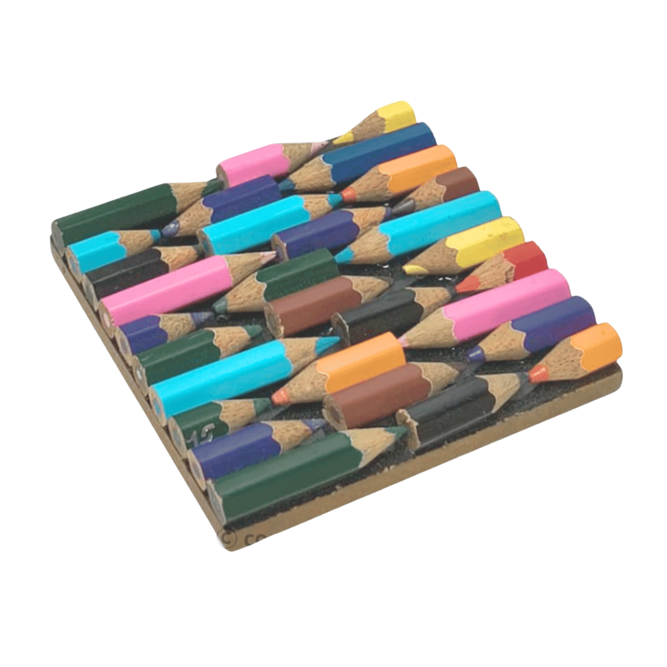 Shared Earth Wooden Coaster with Recycled Crayons front packaging