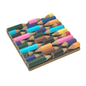 Shared Earth Wooden Coaster with Recycled Crayons front packaging