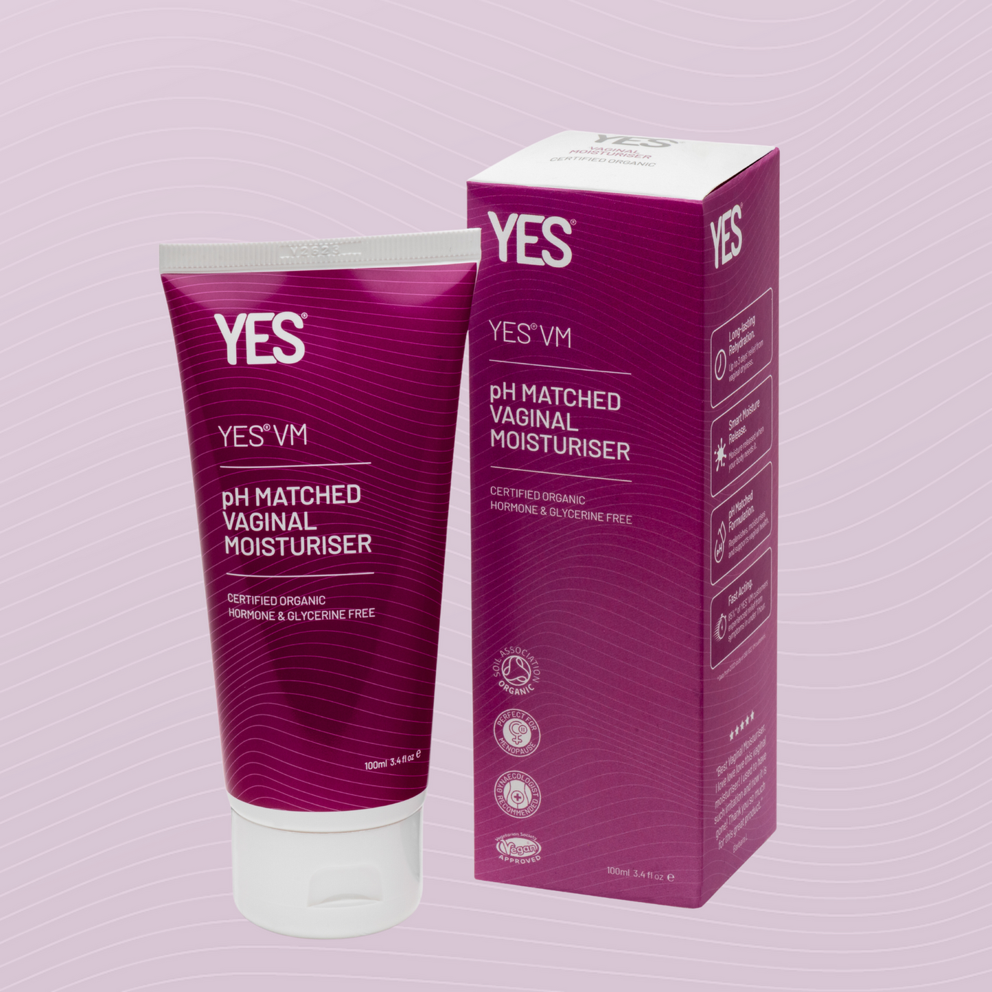 YES VM Vaginal Moisturiser 100ml tube and carton