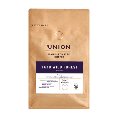 Union Roasted Coffee Yayu Forest Ethiopia Wild Coffee Bean 200g front packaging