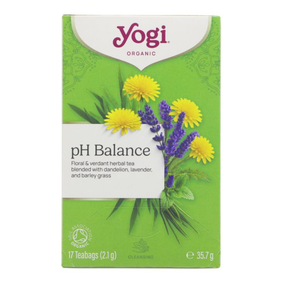 Yogi Tea  Organic PH Balance - Herbs Tea - 17bag front packaging 