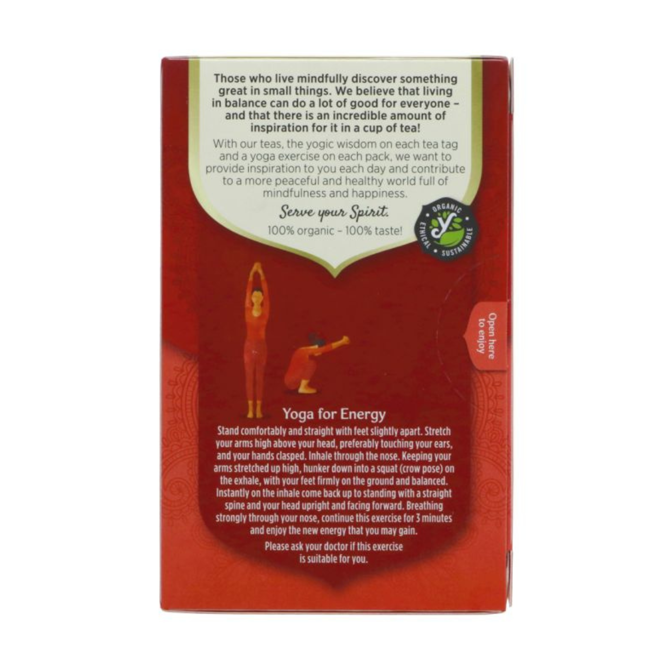 Yogi Tea Organic Positive Energy Cranberry Hibiscus Black Tea 17 Bags side image 2