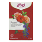 Yogi Tea Organic Rose Herbal Tea 17 Bags front packaging 
