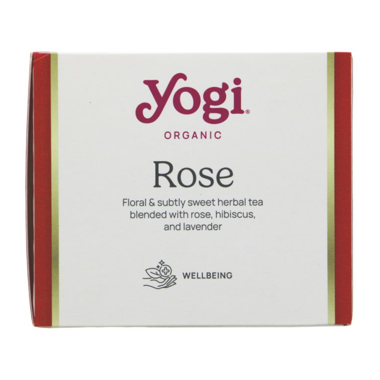 Yogi Tea Organic Rose Herbal Tea 17 Bags side image 3