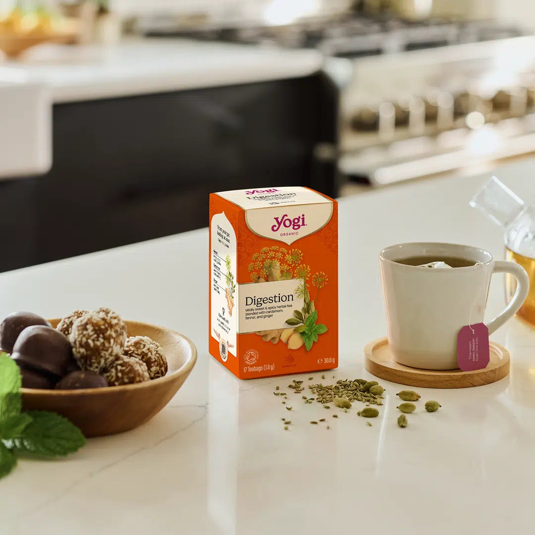Yogi Tea Organic Stomach Ease Herbal Tea 17 Bags lifestyle image