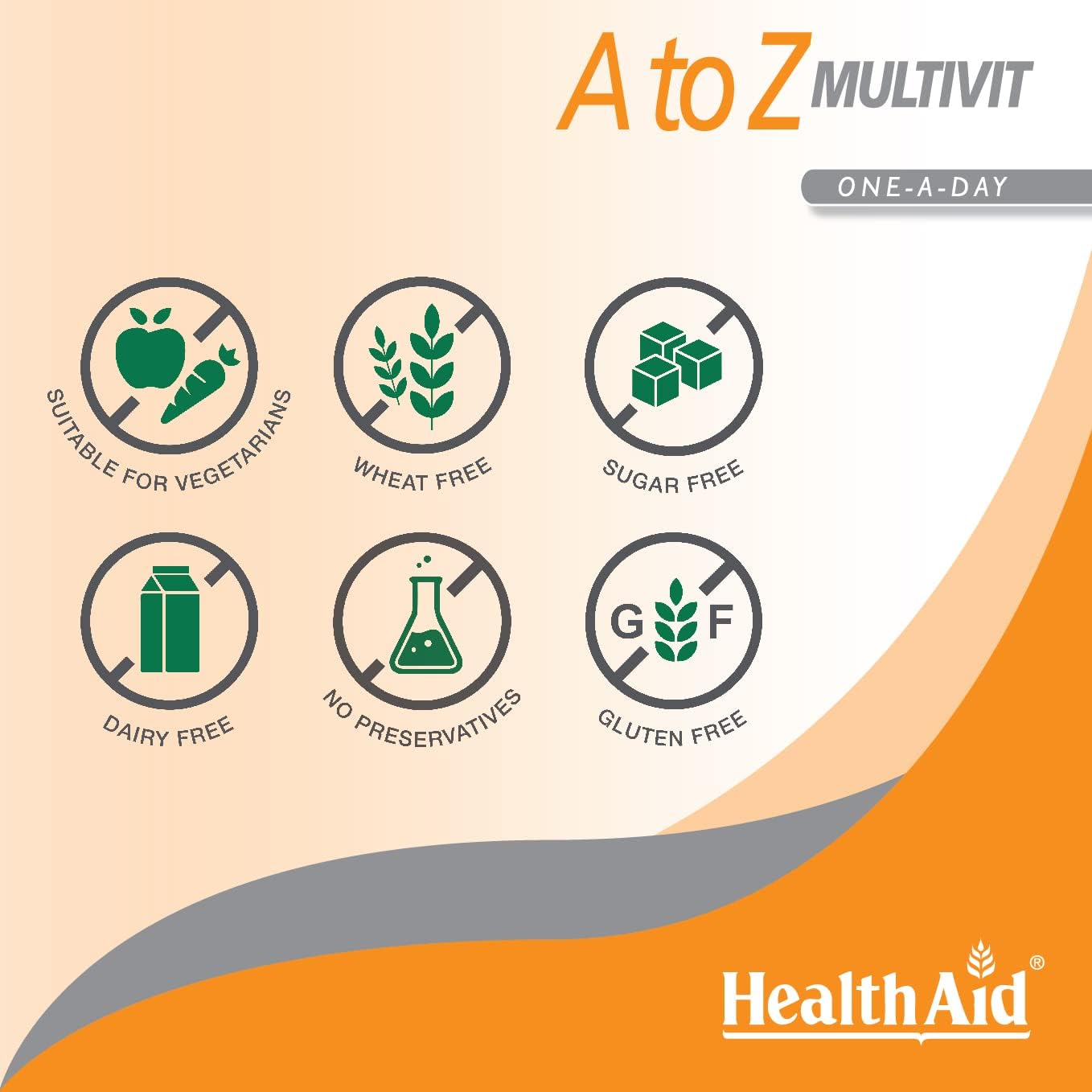 A to Z Multivit 90 Tablets - HealthAid - Food Supplement - Eco Natural Products