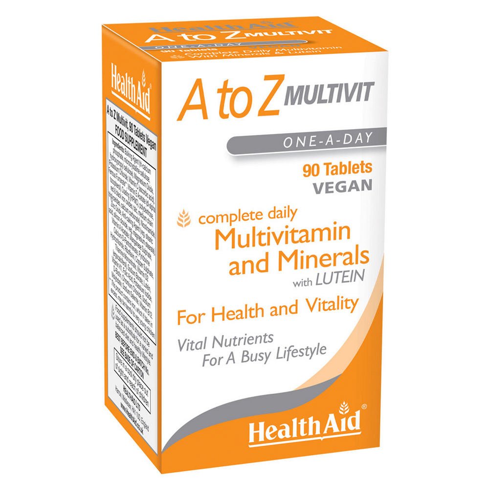 A to Z Multivit 90 Tablets - HealthAid - Food Supplement - Eco Natural Products