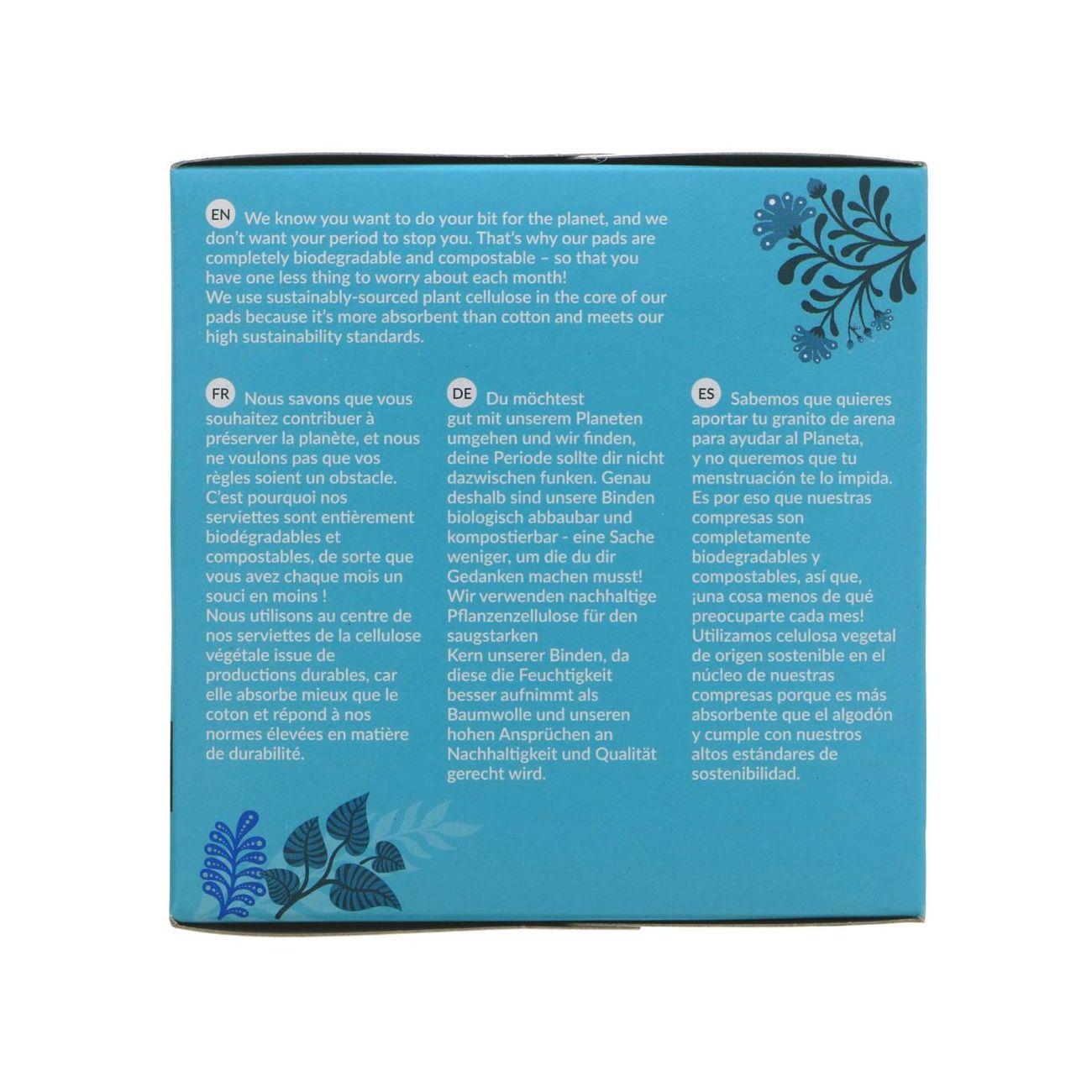 Cotton Ultra Pads 10 Long Flow Damaged Packaging