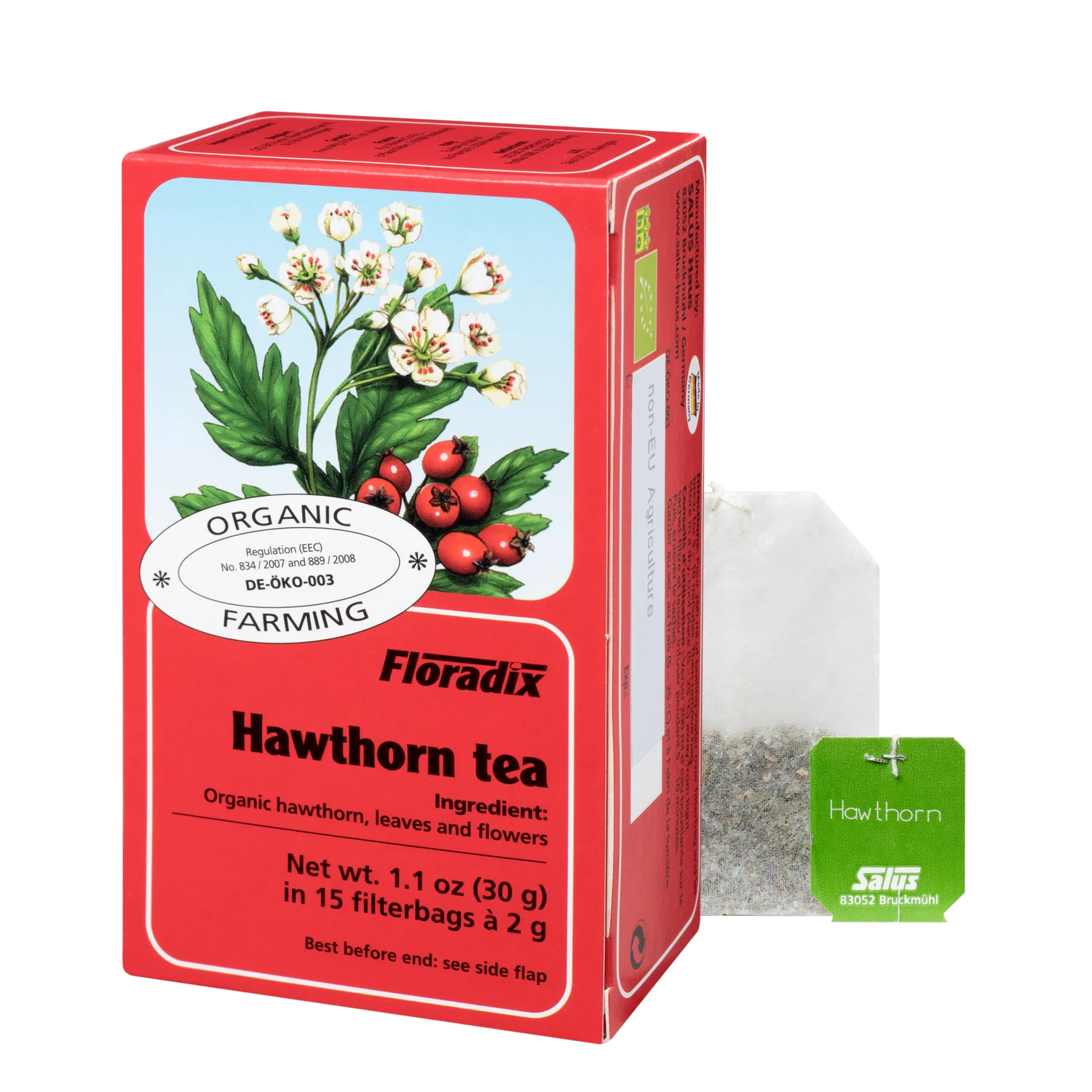 Organic Hawthorn Tea Herbal 15 Bags