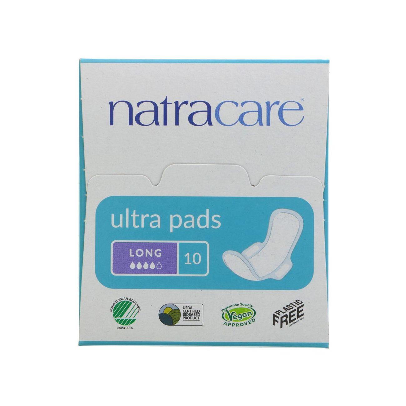 Cotton Ultra Pads 10 Long Flow Damaged Packaging