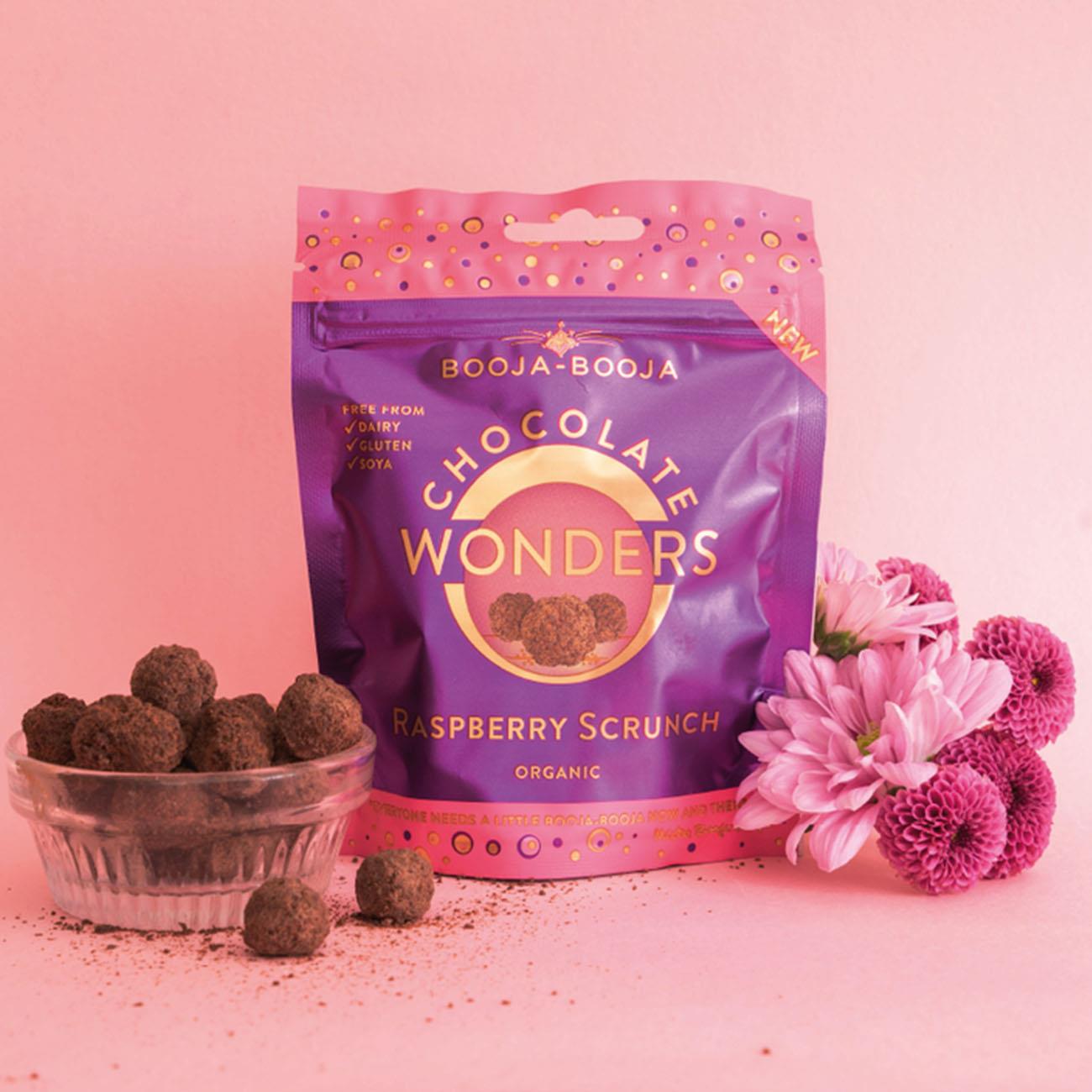 Organic Raspberry Scrunch Chocolate Wonders 65g BBE 23.05.2026