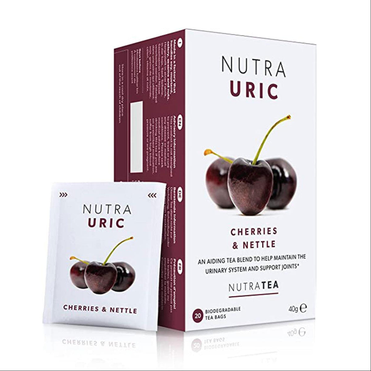 Nutra Tea Nutra Uric Herbal Tea 20 Bags front packaging