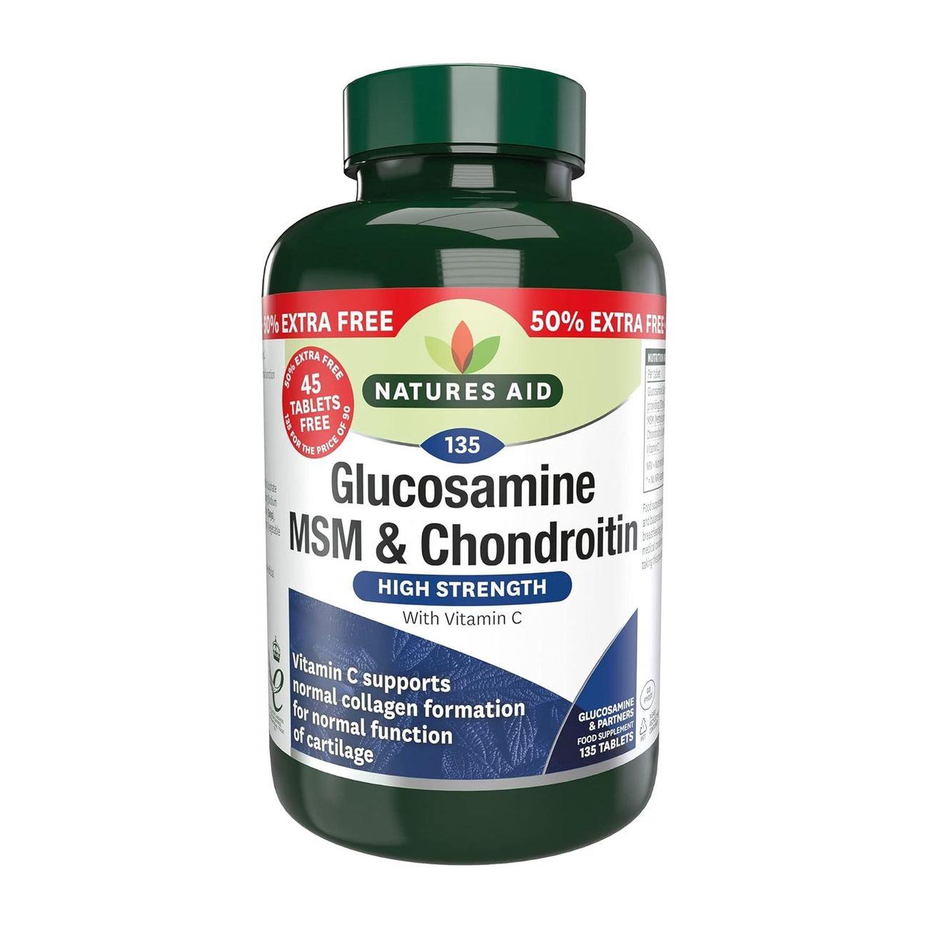 Glucosamine 500mg MSM 500mg Chondroitin 100mg with Vit C 135tabs