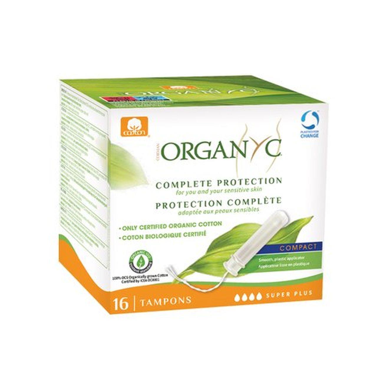 Compact Tampons with Applicator Cotton Super Plus 16 per pack