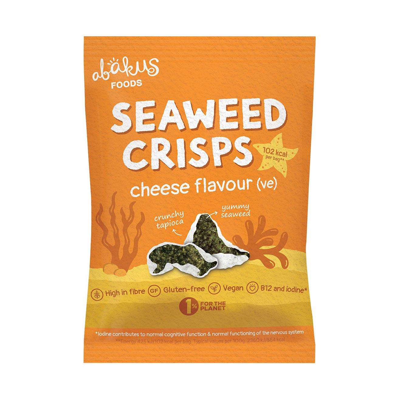 Abakus Food Cheese Flavour Seaweed Crisps - 18g - Eco Natural Products - Abakus Foods - Seaweed Crisps