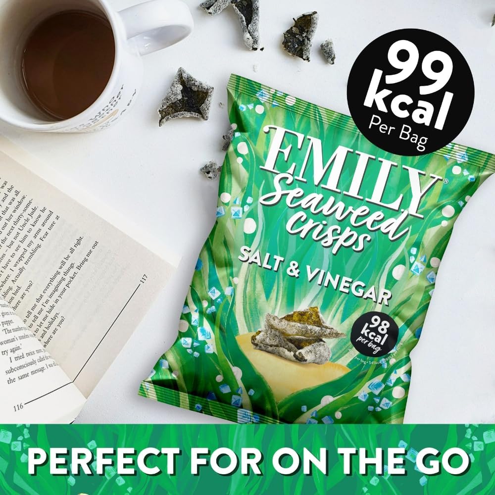 Abakus Food Salt & Vinegar Seaweed Crisps - 18g - Abakus Food - Seaweed Crisps - Eco Natural Products