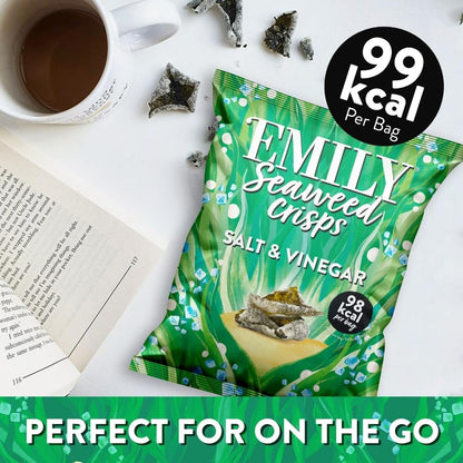 Abakus Food Salt & Vinegar Seaweed Crisps - 18g - Abakus Food - Seaweed Crisps - Eco Natural Products