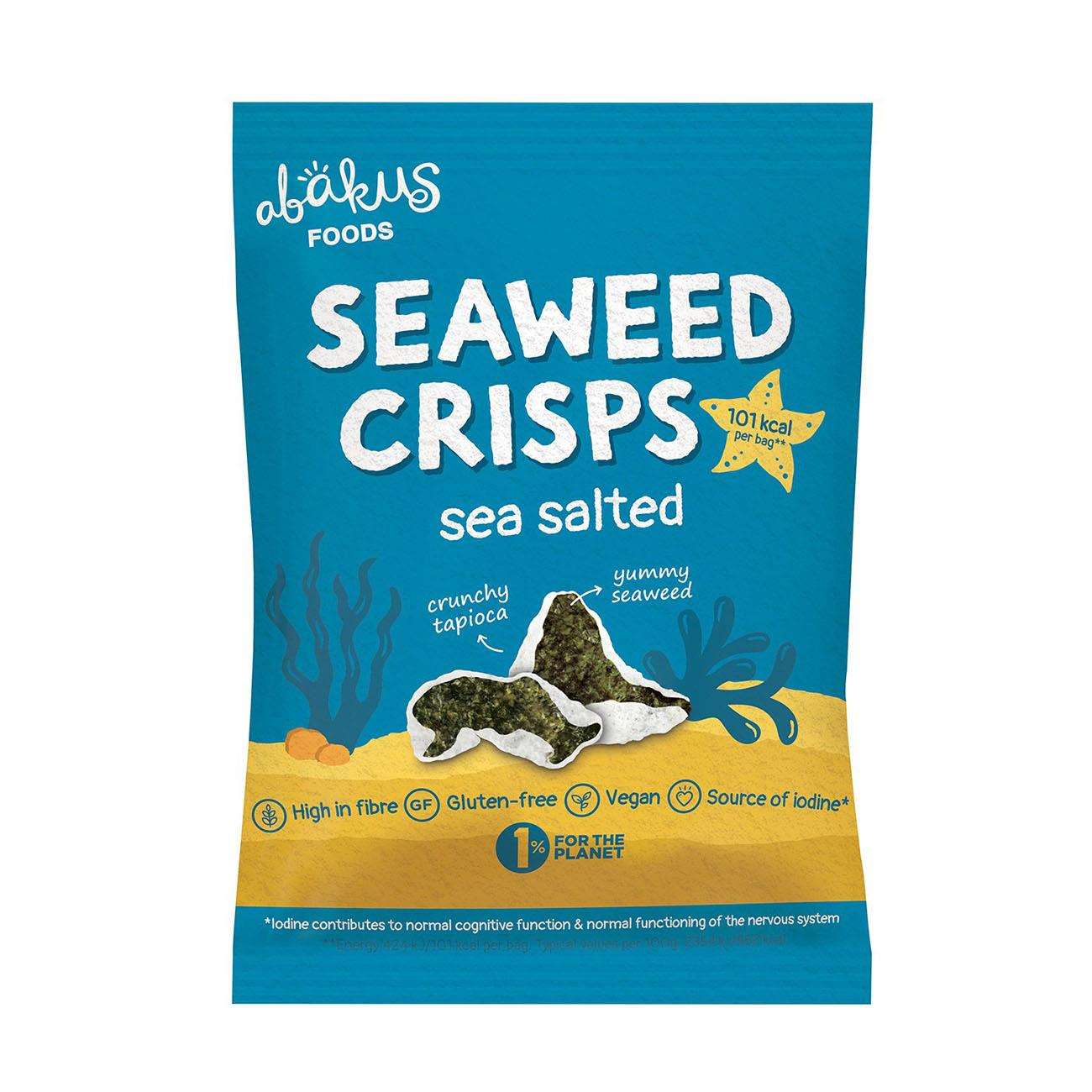 Abakus Food Sea Salted Seaweed Crisps - 18g - Eco Natural Products - Abakus Foods - Seaweed Crisps