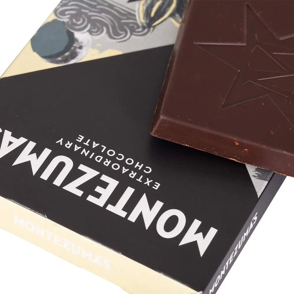 Absolute Black Chocolate 100% Cocoa with Almonds 90g - Montezumas Chocolate - Chocolate Bar - Montezumas Chocolate