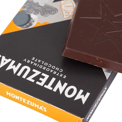 Absolute Black Chocolate 100% Cocoa with Coco Nibs and Orange 90g - Montezumas Chocolate - Chocolate Bar - Montezumas Chocolate