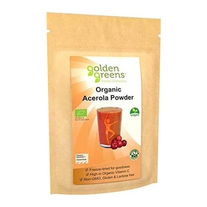Acerola Powder 50g - Golden Greens Organic - Botanical & Food Supplements - Eco Natural Products