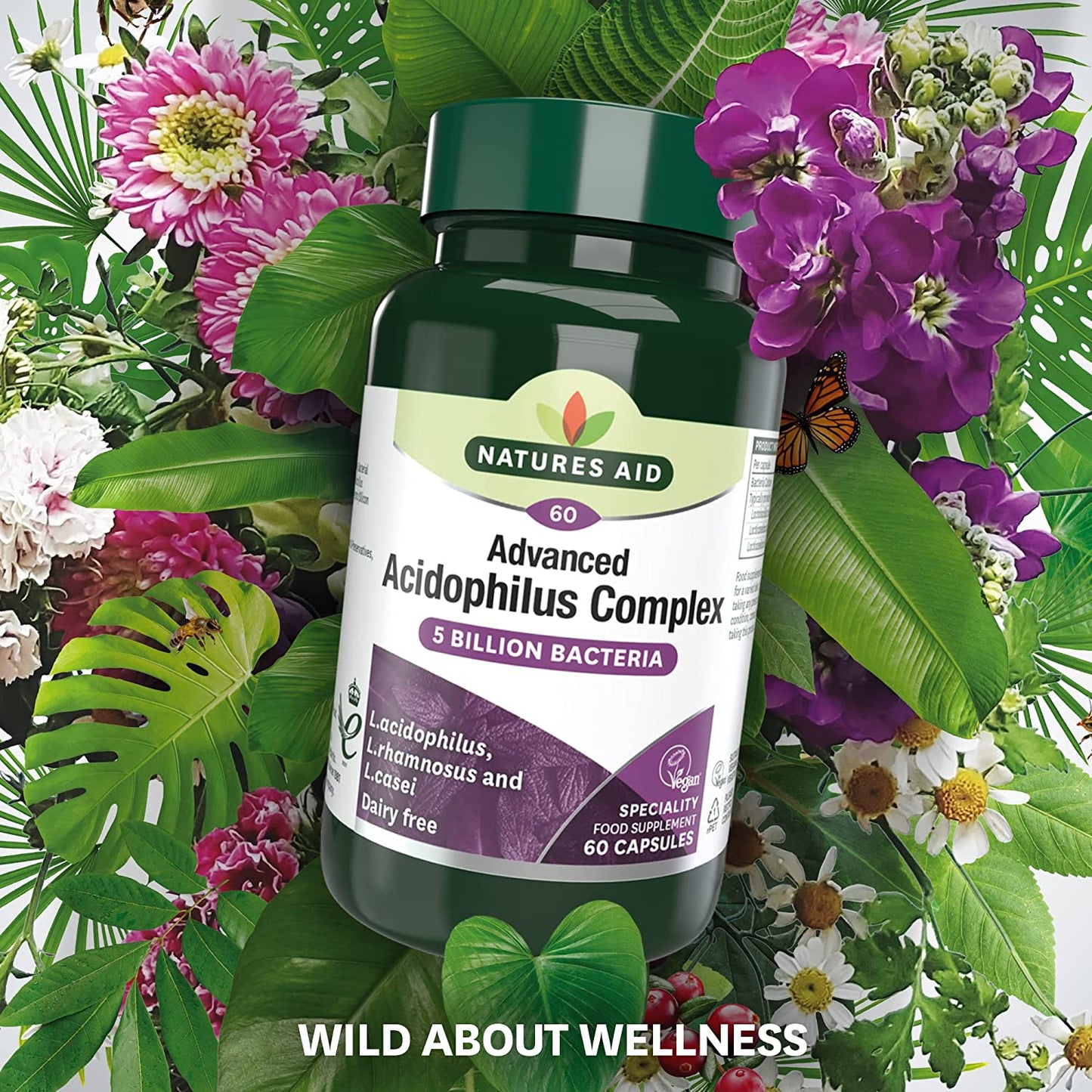 Acidophilus Complex 60 Capsules - Natures Aid - Vitamins & Supplements - Eco Natural Products