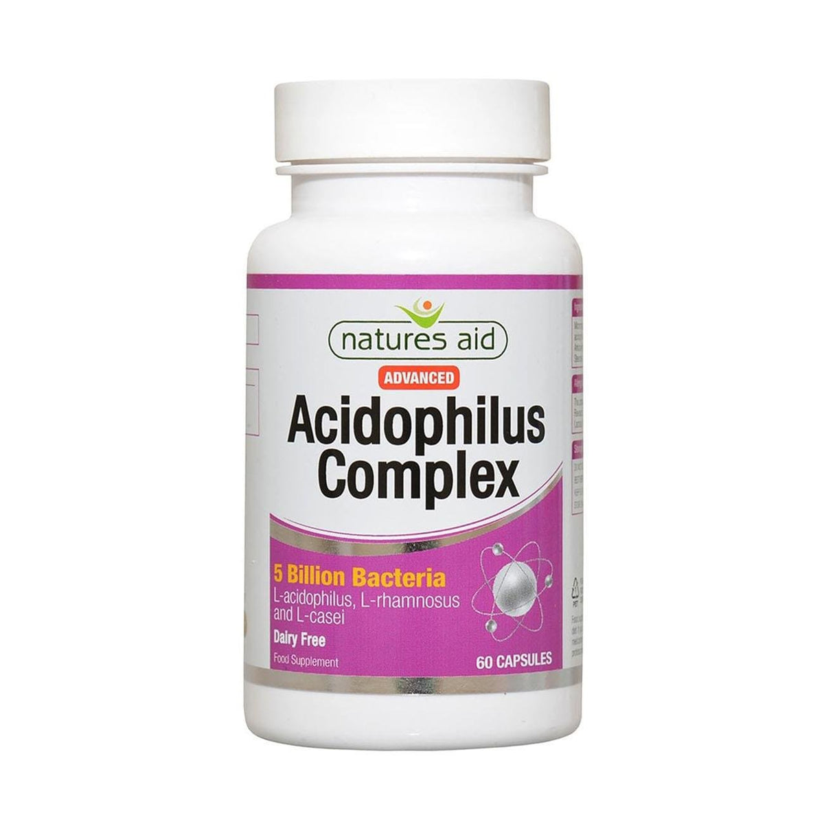 Acidophilus Complex 60caps - Natures Aid - Supplement - Natures Aid