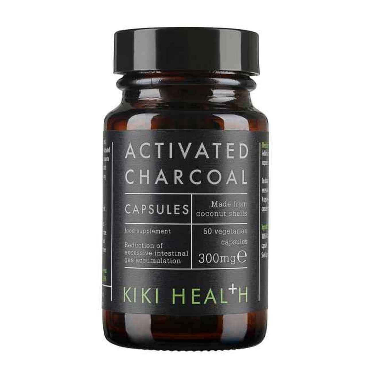 Activated Charcoal 50 Vegicaps - Eco Natural Products - Kiki Health - Food Supplement